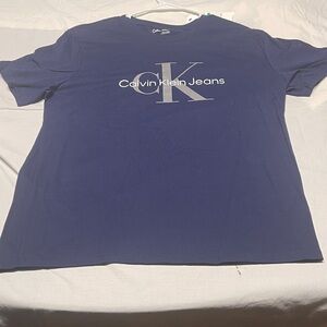 Calvin Klein Navy Tee with Logo